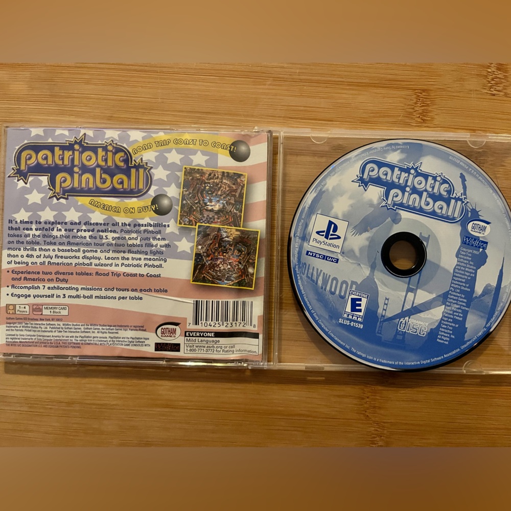 PATRIOTIC PINBALL PS1 Playstation 1